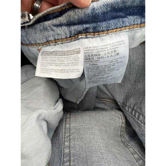 LEVI'S PREMIUM BIG E RIBCAGE Straight Button Fly Jeans Blue Denim Size 28 (611) - Picture 7 of 10